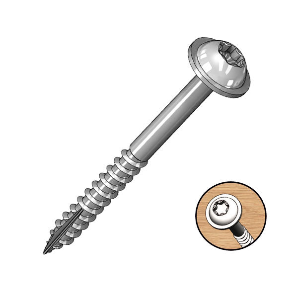 Milescraft | Pocket Screws | Coarse | 1½" 100pc 38mm Zinc Coated - BPM Toolcraft