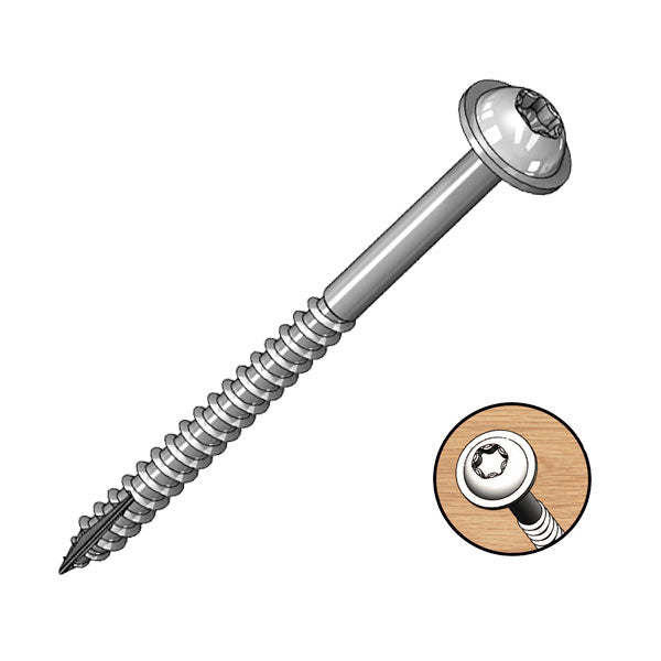 Milescraft | Pocket Screws Coarse 2" 51mm Bulk 50Pc