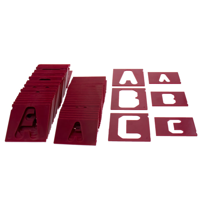 Milescraft | Template Set Vertical Letter 1-1/2″ & 2-1/2″