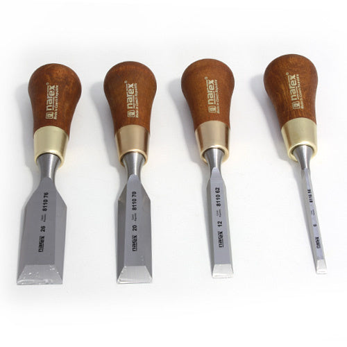 Narex Tool Narex | Butt Chisels Wood Line Plus Set of 4 c/w Wooden Presentation Case-Butt Chisel Set- BPM Toolcraft