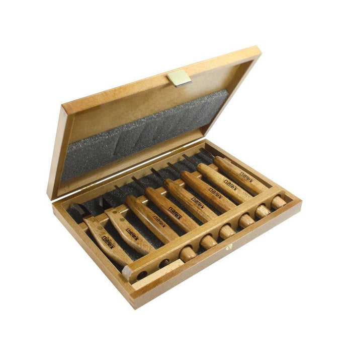 Narex Tool Narex | Carving Chisels Professional Detail Carving 8Pc Set c/w Presentation Box-Carving Chisel Set- BPM Toolcraft