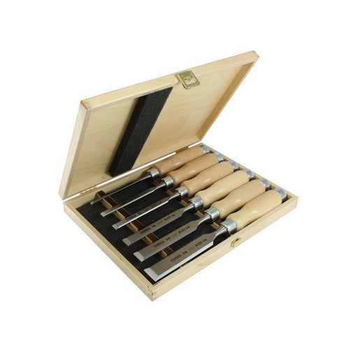 Narex Tool Narex | Set of Bevel Edge Chisels 8530 55 Wood Line Profi in a Wooden Box 6Pc-Bevel Edge Chisel Set- BPM Toolcraft