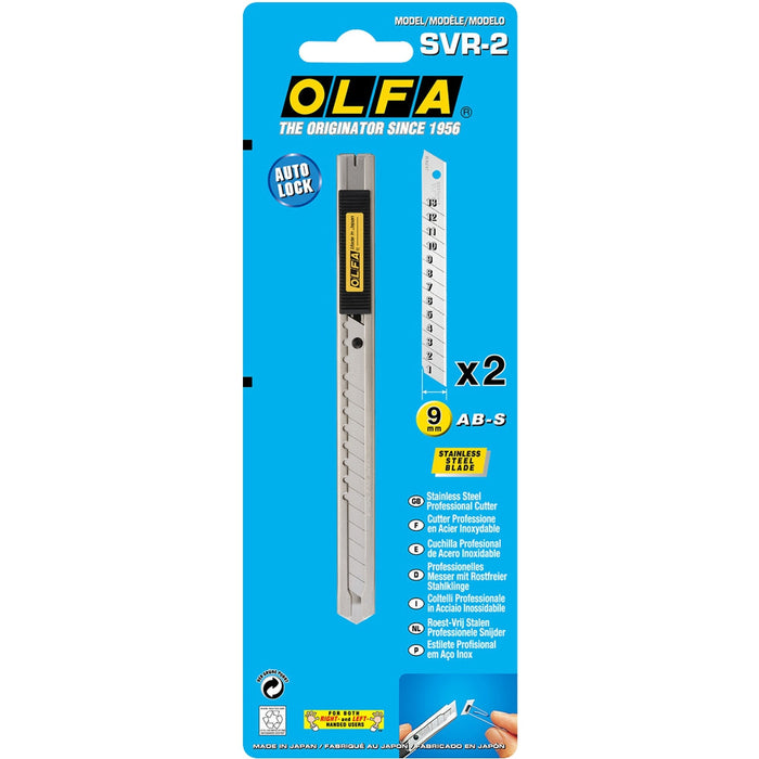 Olfa | Model SVR-2 Stainless Steel Cutter with Auto Lock