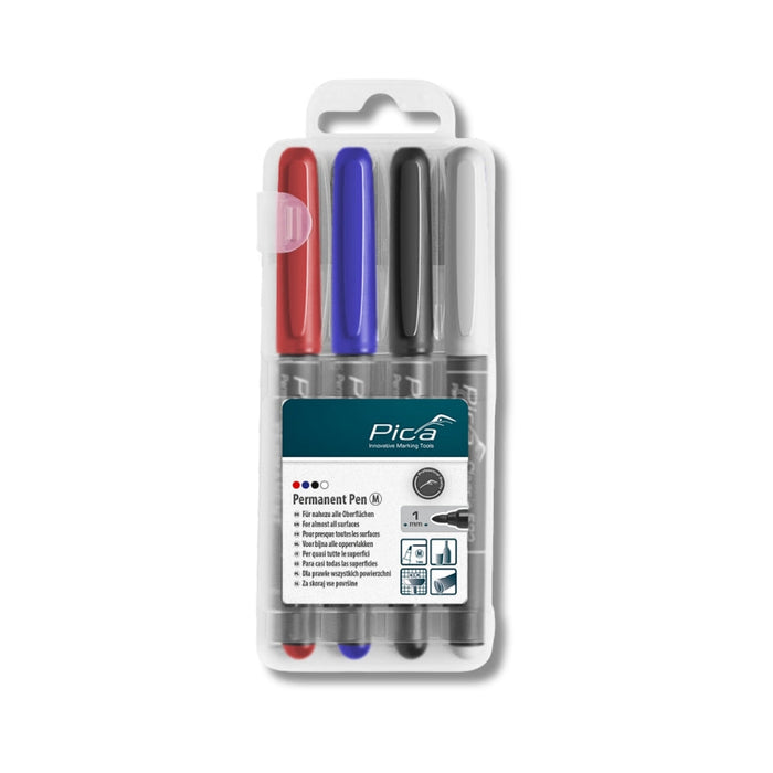 Pica | Pen Permanent 'M' Assorted Colours plus White