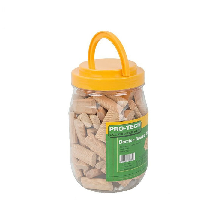 Pro-Tech | Domino Tenon 10x50mm 100Pc Jar Beech Wood