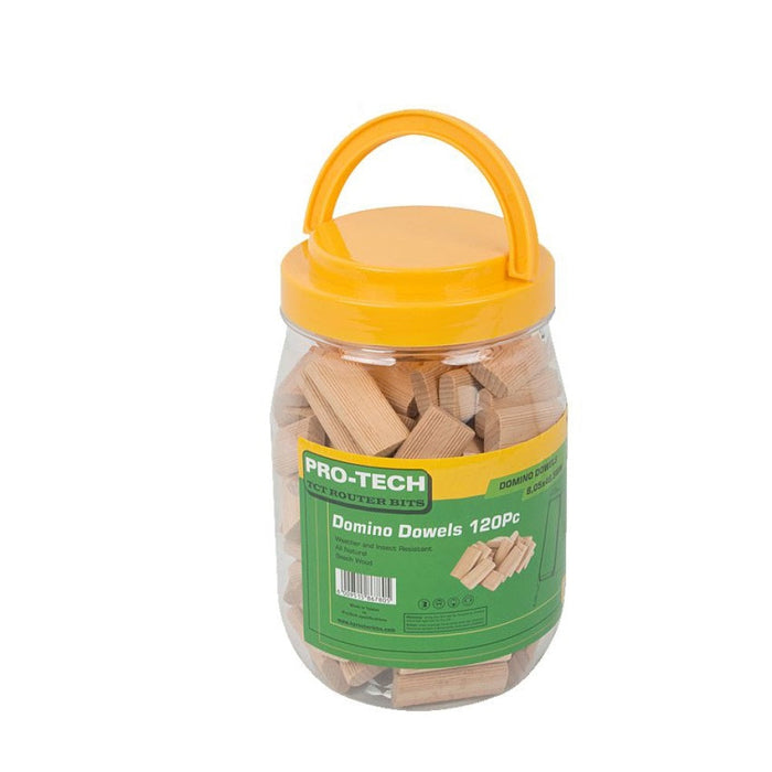 Pro-Tech | Domino Tenon 8x50mm 120Pc Jar Beech Wood