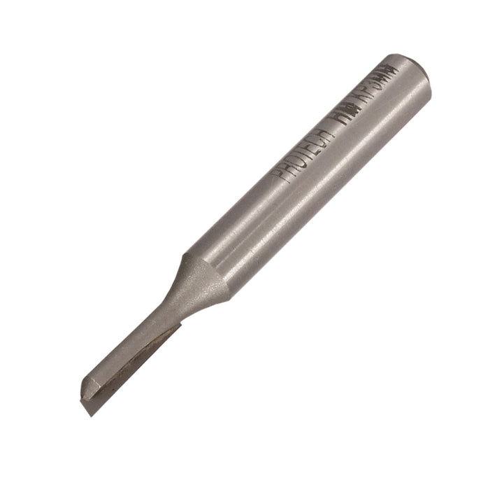 Pro-Tech | Router Straight Bit 3mm X 13mm Single Flute Metric 1/4" Shank - BPM Toolcraft