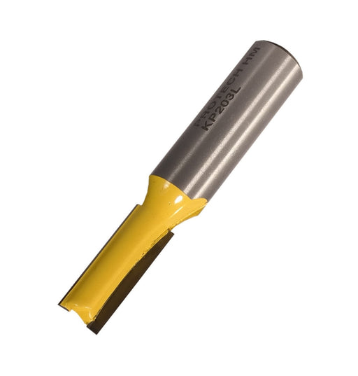 Pro-Tech | Router Straight Bit 9.5mm x 25.4mm Two Flute Long 1/2" Shank - BPM Toolcraft