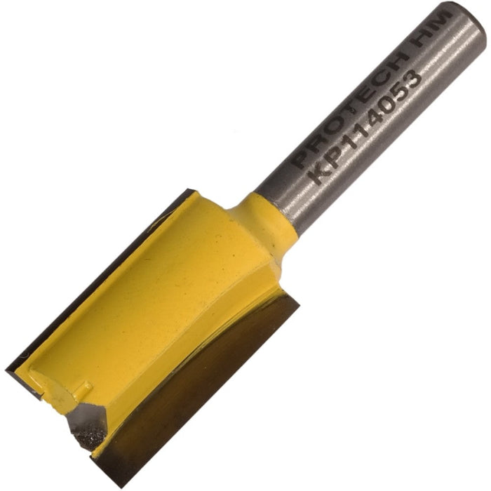 Pro-Tech | Router Bit Straight 5/8" (15.9mm) X 1" Cut 2 Flute with Bottom Cut 1/4" Shank