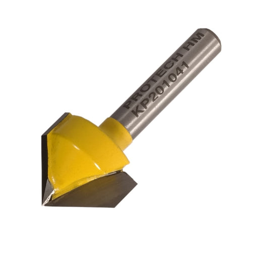 Pro-Tech | Router V-Groove Bit 3/4" X 5/8" 90 Degree 1/4" Shank - BPM Toolcraft