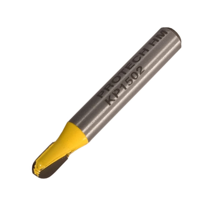 Pro-Tech | Router Veining Bit Round Nose One Flute 3/16" X 5/16" 1/4" Shank - BPM Toolcraft