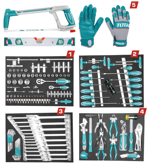 TOTAL | Tool Chest Set 162Pc