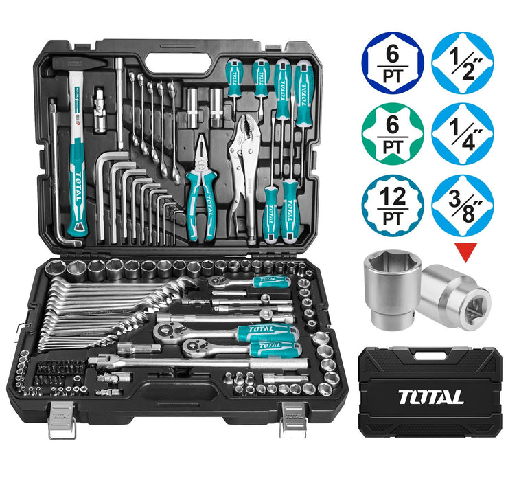 TOTAL | Tool Set in Blow Mould Packaging 142Pc