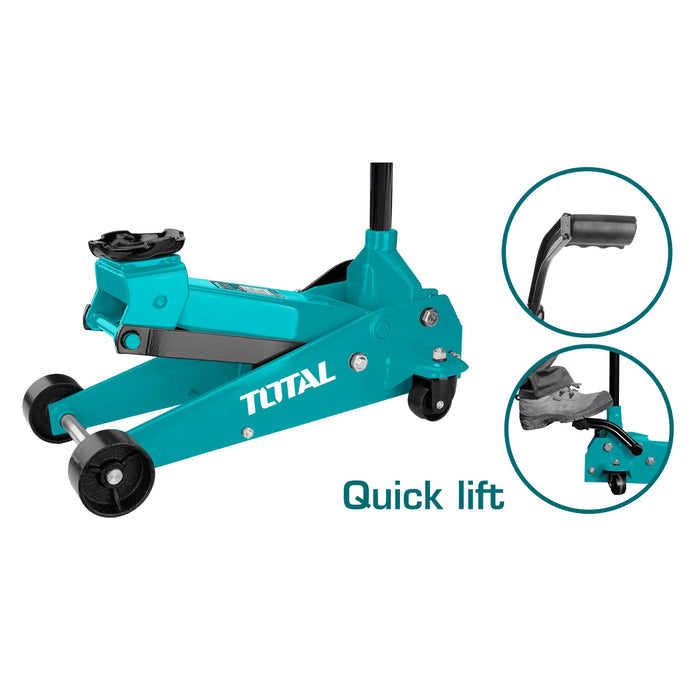 TOTAL | Trolley Jack 3 Ton (Min: 145mm Max: 500mm)