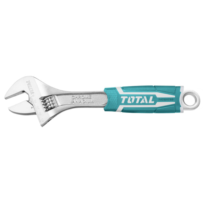 TOTAL | Wrench Adjustable 150mm/6" Rubber Handle