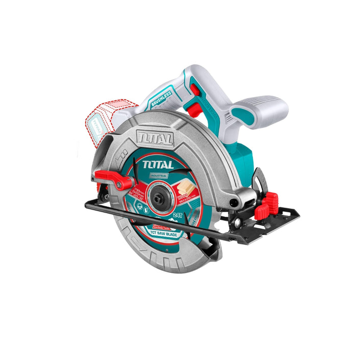 TOTAL | Cordless 20V Circular Saw 185mm (Battery Excluded)