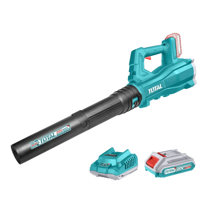TOTAL | Cordless Leaf Blower 20V - 15000 RPM + 2.0Ah Battery & Charger