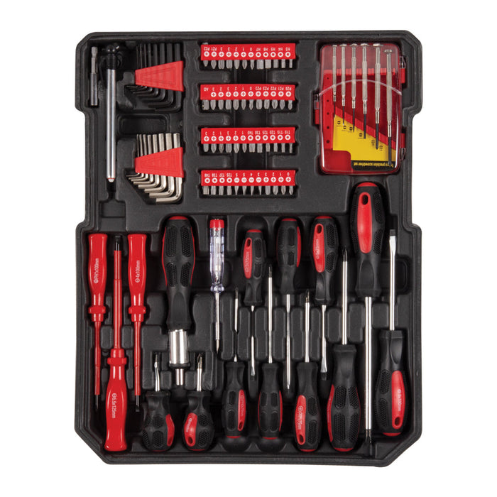 TRADEquip | Tool Kit In Aluminium Case w/Wheels 543Pc