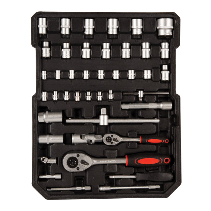 TRADEquip | Tool Kit In Aluminium Case w/Wheels 543Pc