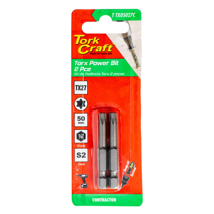 Tork Craft | Classic Bit Torx 50mm 2Pc - Various Sizes