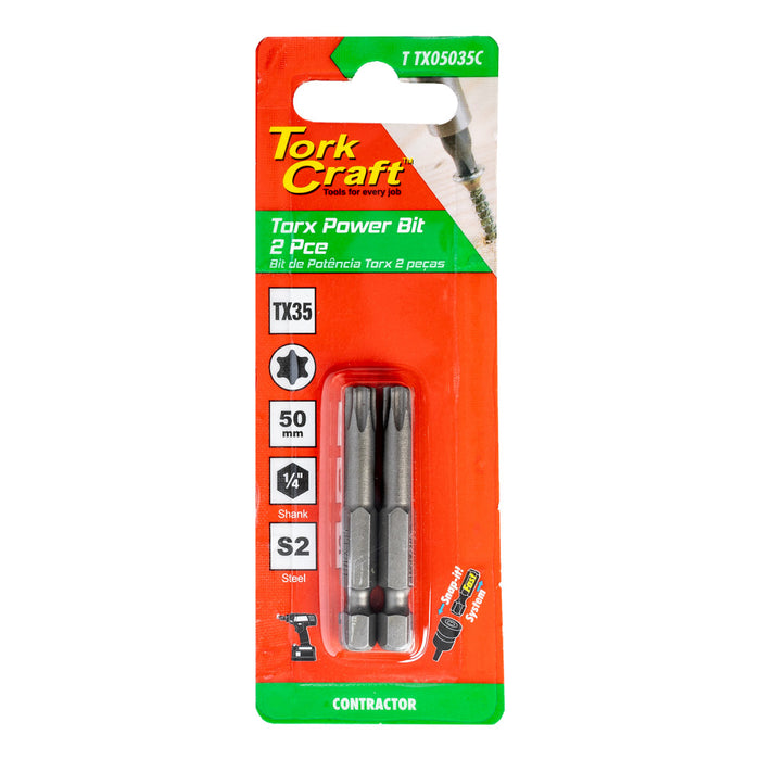 Tork Craft | Classic Bit Torx 50mm 2Pc - Various Sizes