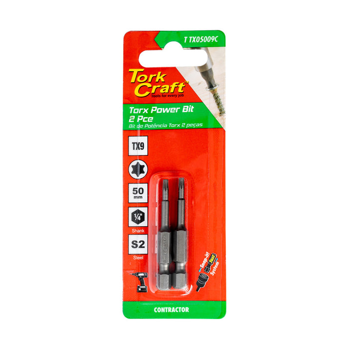 Tork Craft | Classic Bit Torx 50mm 2Pc - Various Sizes