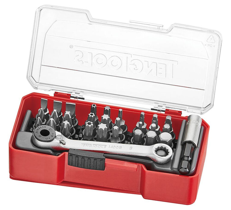 Teng Tools | Bit Set with Belt Clip Mixed 29Pc