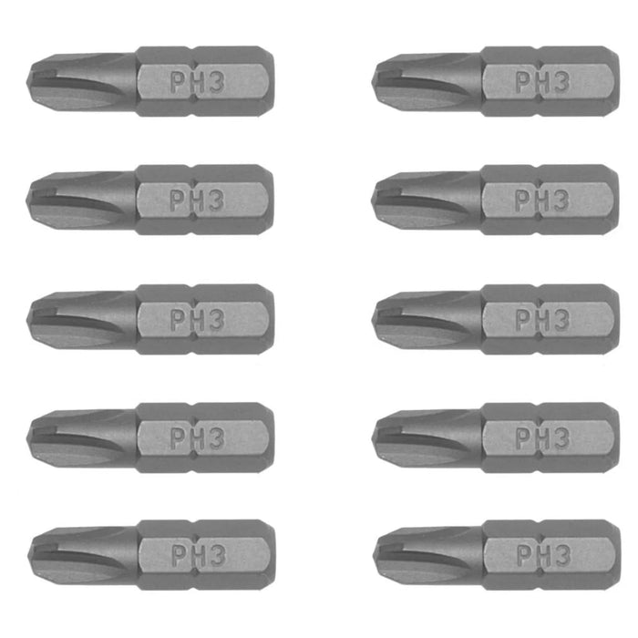 Teng Tools | Bits 1/4" 25mm PH3 10Pc