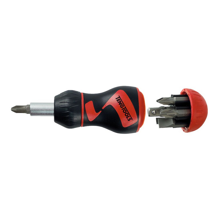 Teng Tools | Bits Driver Set 1/4" Stubby Ratcheting