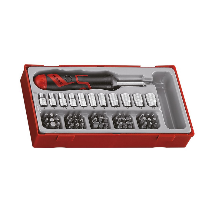 Teng Tools | Bits Driver Set Angled Ratcheting TT1 64Pc