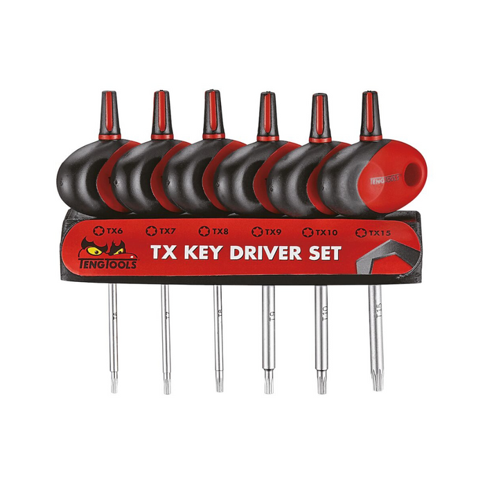 Teng Tools | Screwdriver Set Mini TX T-Handle 6Pc