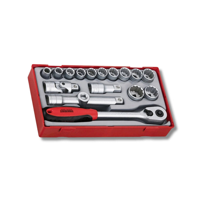 Teng Tools | Socket Set 1/2" 12Pt Tt1 17Pc