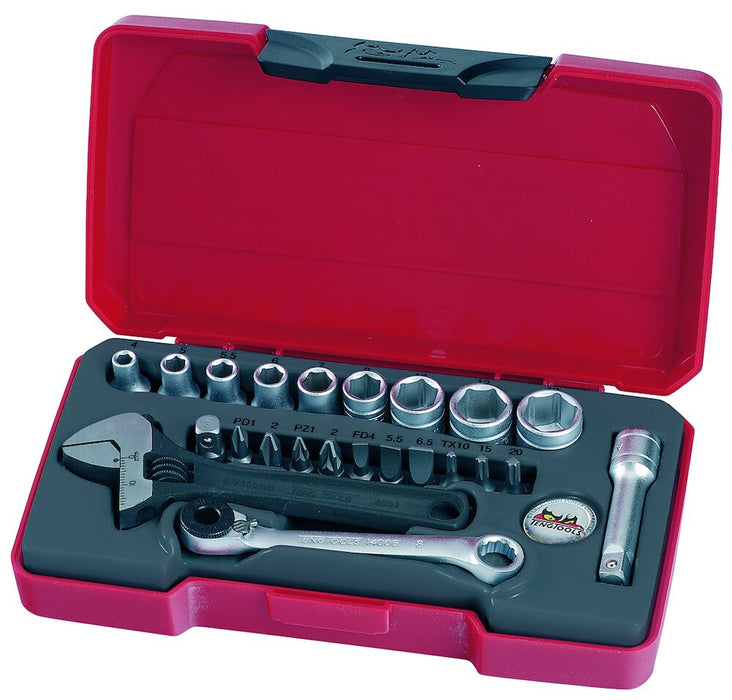 Teng Tools | Socket Set 1/4" 6Pt 23Pc