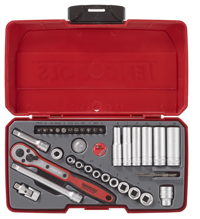 Teng Tools | Socket Set 1/4" 6Pt 36Pc