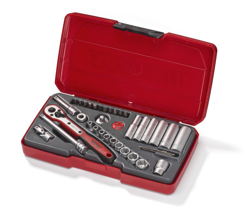 Teng Tools | Socket Set 1/4" 6Pt 36Pc