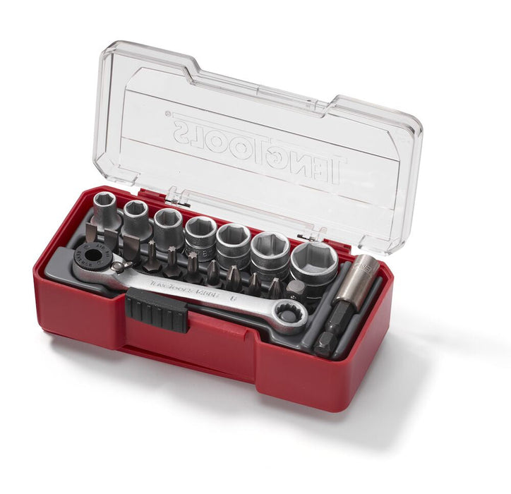 Teng Tools | Socket Set 1/4" 6Pt with Belt Clip 20Pc