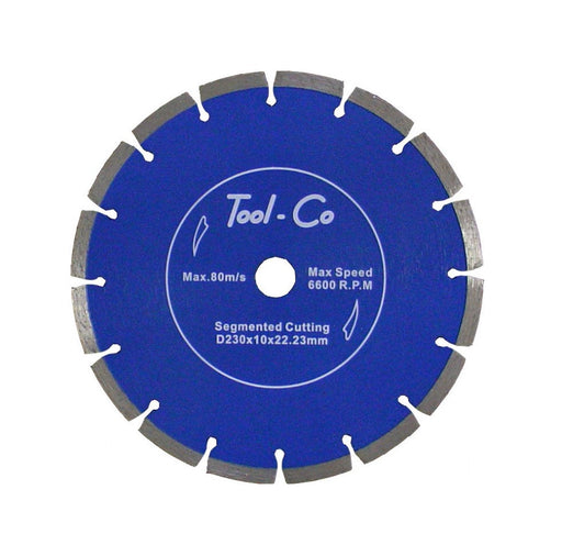 Tool-Co | Diamond Blade Segmented Standard 230mm - BPM Toolcraft