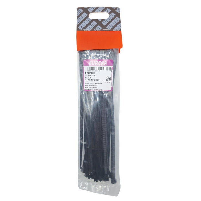 Toolcraft | Cable Tie Black 4.7 X 198mm