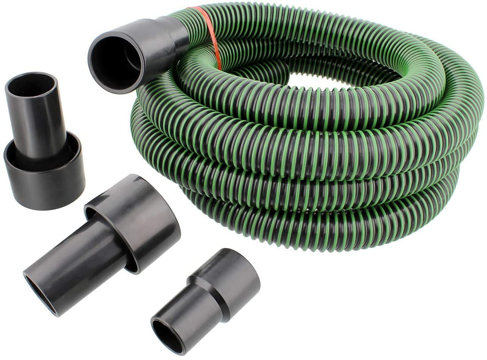 Toolcraft | Dust Collection Hose Kit 2m w/Fittings and 2 Reducers - BPM Toolcraft