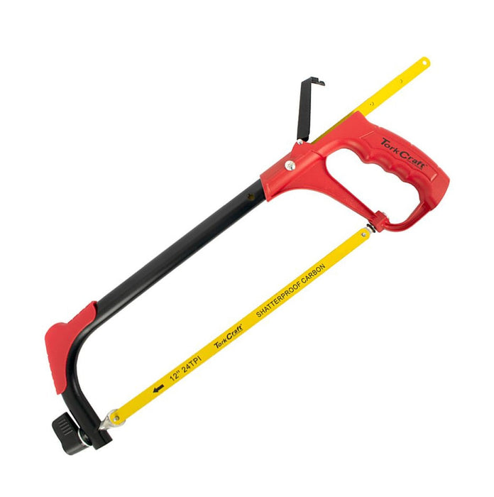 Tork Craft | Aluminium Alloy Hacksaw Frame 300mm c/w 1 + 3 Free Blades