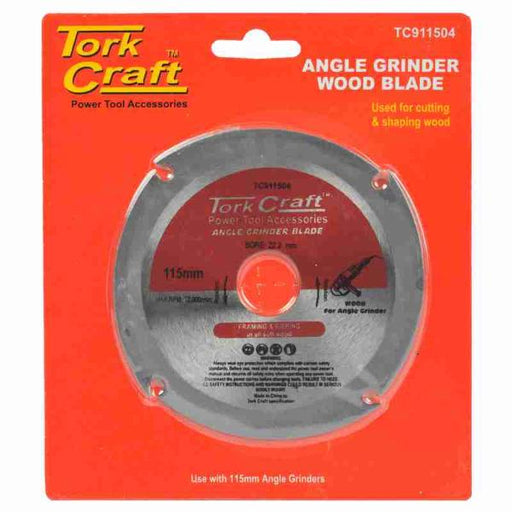 Tork Craft | Angle Grinder Blade, 4 Tooth, 115mm, for Wood - BPM Toolcraft