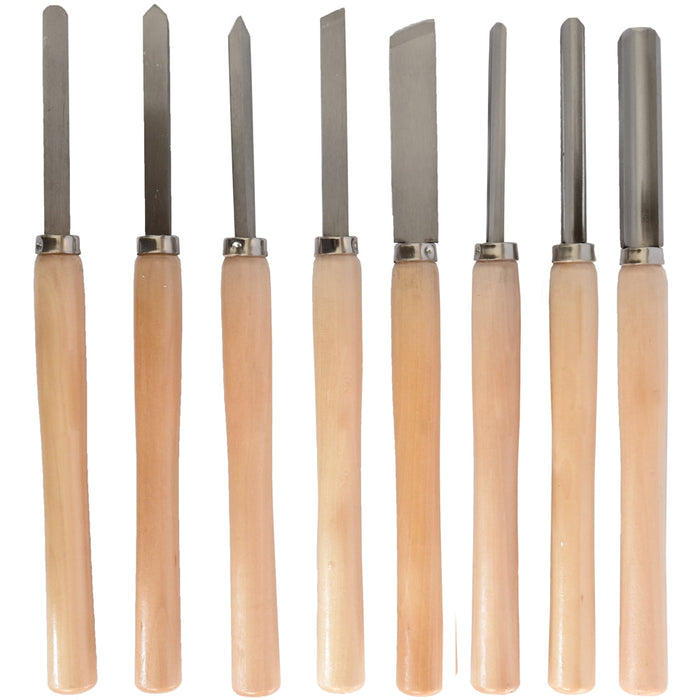 Tork Craft | Chisel Set Wood Turning 8Pc