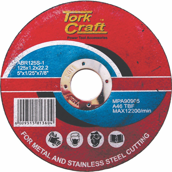 Tork Craft | Cutting Disc Steel & S/S 125X1.2X22.2mm