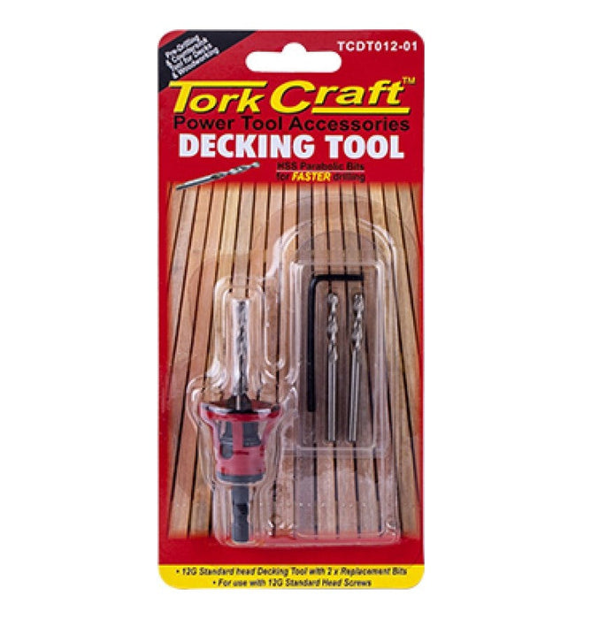 Tork Craft | Decking Tool 12G Std Head Pre-Drill & Countersink