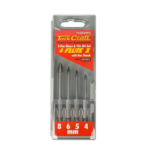 Tork Craft | Glass & Tile Bit Set 4Pc - BPM Toolcraft