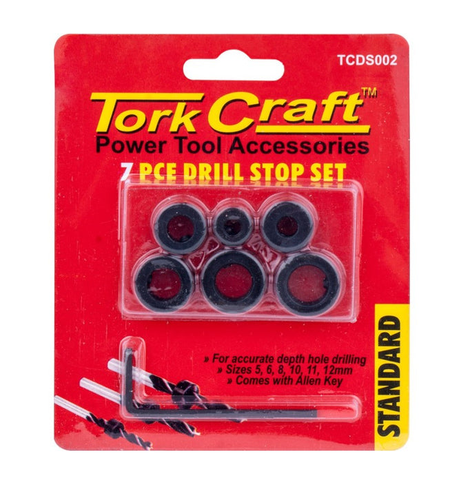 Tork Craft | Drill Stop Set c/w Allen Key 7Pc