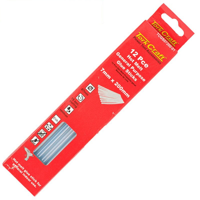 Tork Craft | Glue Stick 07X200mm Hot Melt Gen. Purpose Eva 18000CPS 12Pc