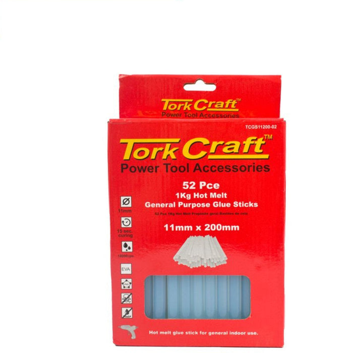 Tork Craft | Glue Stick 11X200mm 1kg Hot Melt Gen. Purpose Eva 18000CPS 52Pc