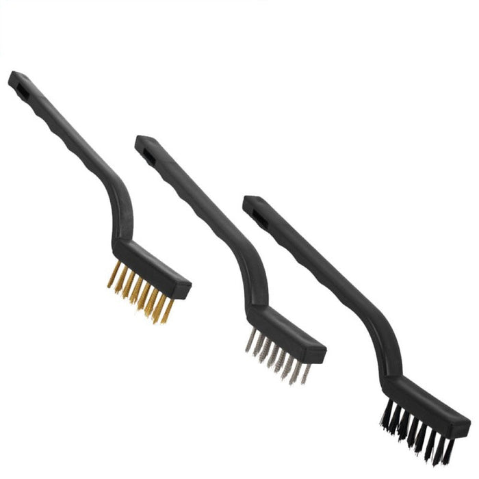 Tork Craft | Mini Brush Set Brass/Stainless/Nylon 3Pc