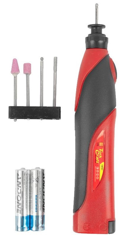 Tork Craft | Mini Rotary Tool Kit, 5Pc 3V, (2X Batteries Incl.) (Online Only) - BPM Toolcraft